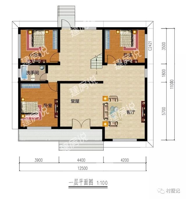 10款一層別墅設計圖，最低只要16萬，造價實惠，是真正值得建的好房子