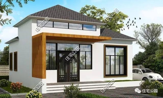 6套一層小別墅設計圖，建成10來萬，想蓋房的朋友可以參考