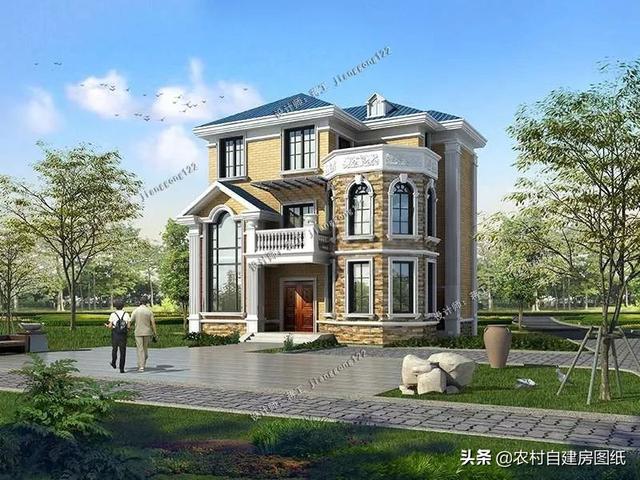 14款農(nóng)村別墅設(shè)計(jì)圖，二層三層都有，造價(jià)有便宜的，有貴的，需要建房的可以參考使用。