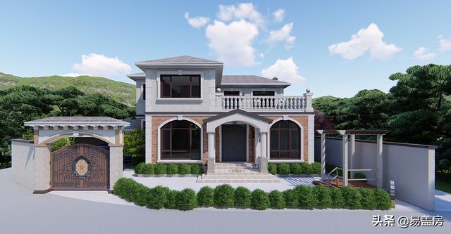 二層農(nóng)村別墅設(shè)計圖，建成就是村里的標桿別墅