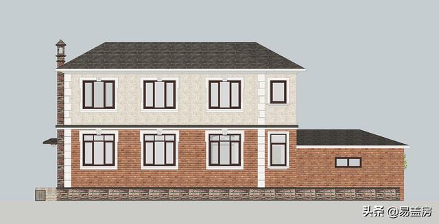 二層農(nóng)村別墅設(shè)計圖，建成就是村里的標桿別墅