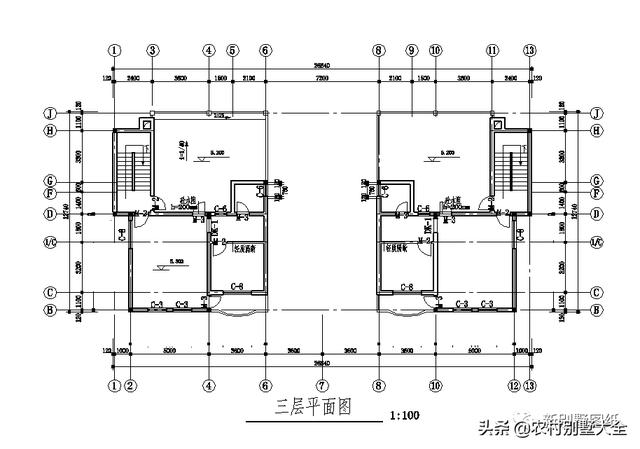 10套農村三層復式別墅設計圖，室內布局合理，造價經濟實用，看了的都說好！