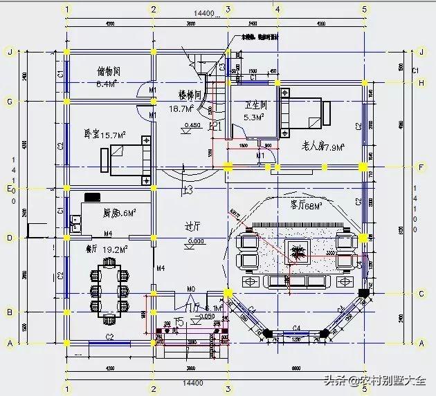 10套農村三層復式別墅設計圖，室內布局合理，造價經濟實用，看了的都說好！