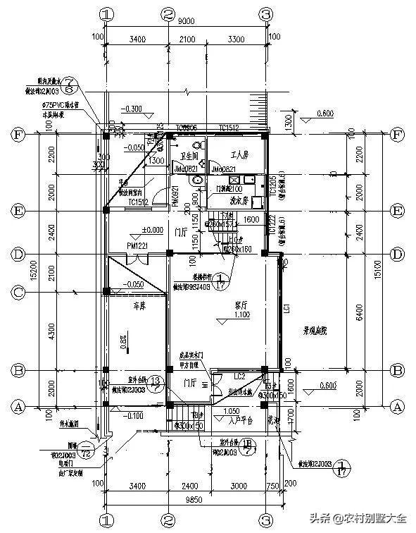 10套農村三層復式別墅設計圖，室內布局合理，造價經濟實用，看了的都說好！