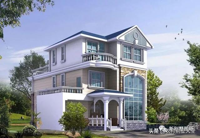 10套農村三層復式別墅設計圖，室內布局合理，造價經濟實用，看了的都說好！