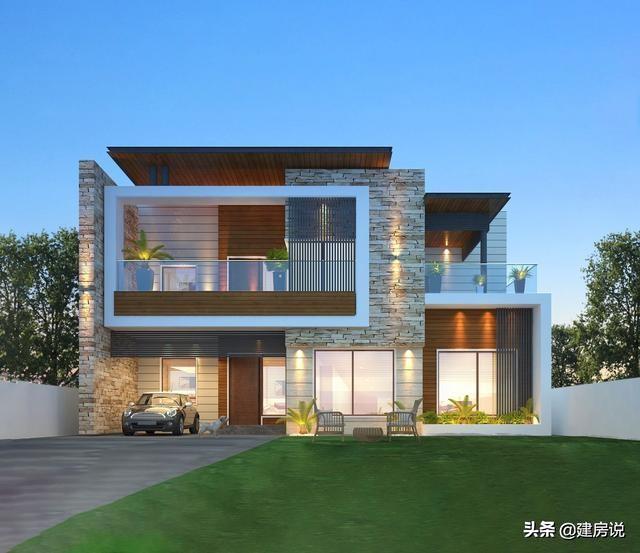 這10款漂亮現(xiàn)代風(fēng)別墅設(shè)計(jì)圖，建一棟，絕對(duì)在村里最拉風(fēng)，美到爆！
