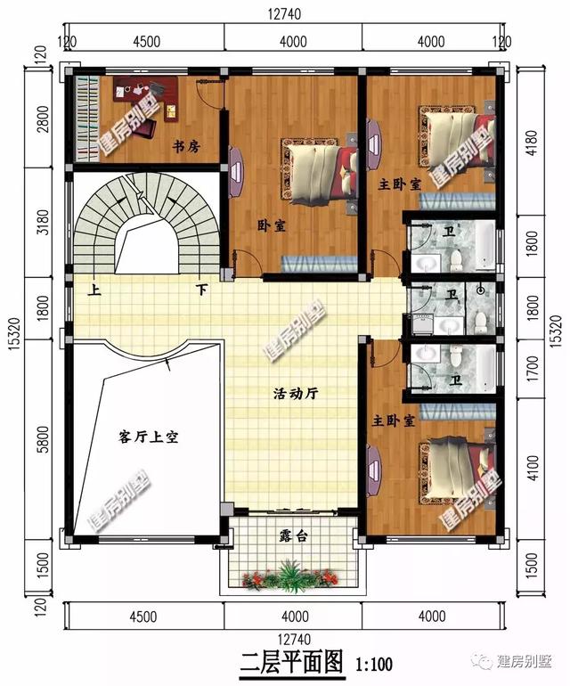 適合農村建造的三層自建房設計圖，戶型比較的周正，簡歐式的外觀不會容易過時