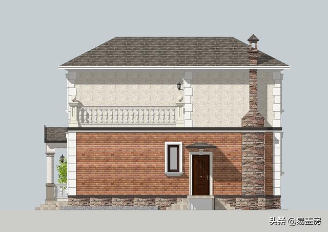 占地130平方米二層歐式自建別墅設(shè)計(jì)圖，在村里建一棟，人人見了都夸好！