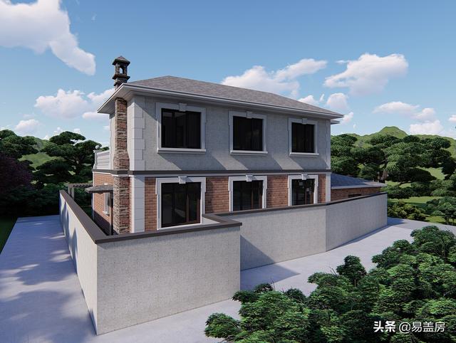 占地130平方米二層歐式自建別墅設(shè)計(jì)圖，在村里建一棟，人人見了都夸好！