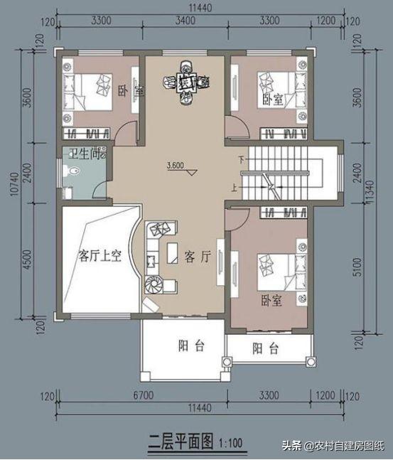 7室3廳帶車庫大別墅設計圖，空間利用率高，居住舒適