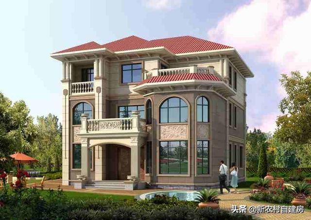 推薦一款農(nóng)村自建三層別墅設(shè)計(jì)圖，外觀奢華壯麗，室內(nèi)布局更是贊
