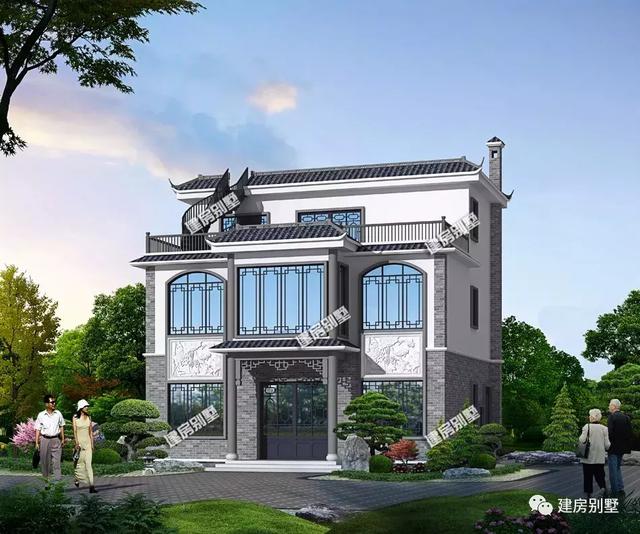 兩款中式風格自建房設計圖，復古的格調，有返璞歸真的味道，給人很不一般的感覺。