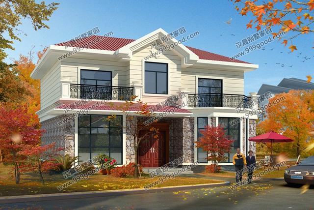 這8棟農村二層別墅設計圖，絲毫不會浪費宅基地