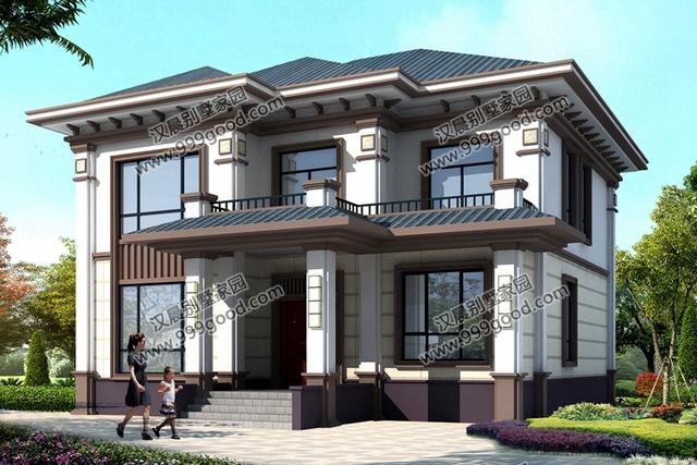 這8棟農村二層別墅設計圖，絲毫不會浪費宅基地