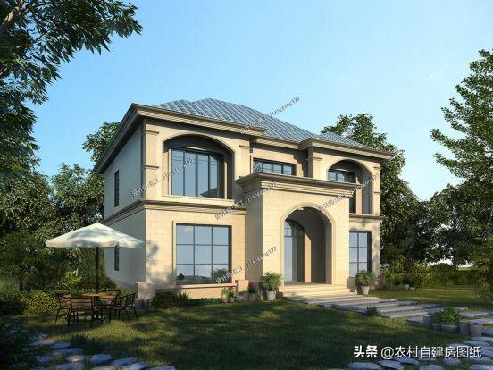 8套經典大氣二層別墅設計效果圖，美觀實用，50年都不過時