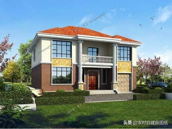 8套經典大氣二層別墅設計效果圖，美觀實用，50年都不過時