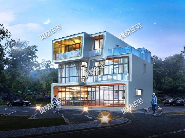 這款二層別墅設(shè)計(jì)圖，時(shí)尚大氣，絕對(duì)不比城里房差，值得你收藏！