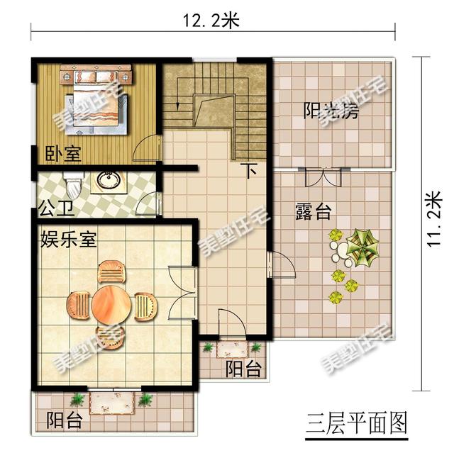 這款二層別墅設(shè)計(jì)圖，時(shí)尚大氣，絕對(duì)不比城里房差，值得你收藏！