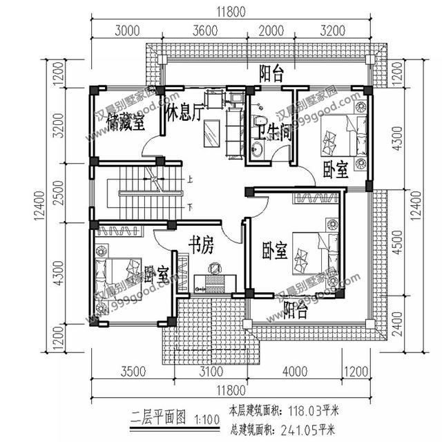 洋氣二層農(nóng)村別墅設計圖，符合建筑審美的同時，滿足日常生活所需