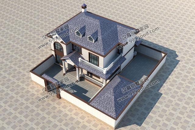 洋氣二層農(nóng)村別墅設計圖，符合建筑審美的同時，滿足日常生活所需