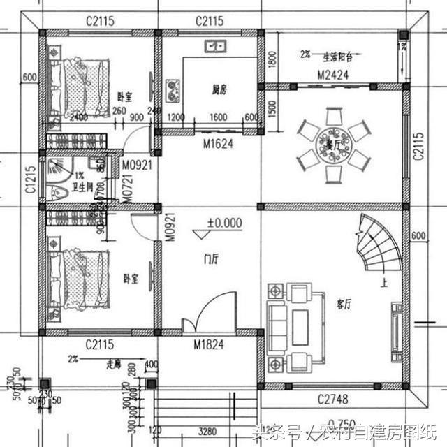 16款二層農村別墅設計圖紙，給大家建房參考，選出自己最喜歡的小別墅