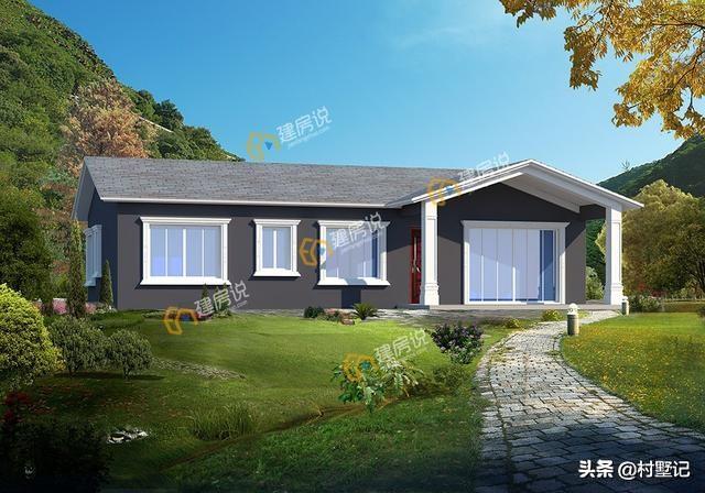 8套漂亮農村一層別墅設計圖，經濟實惠，住得也很舒適，農村養老房，還是一層的好