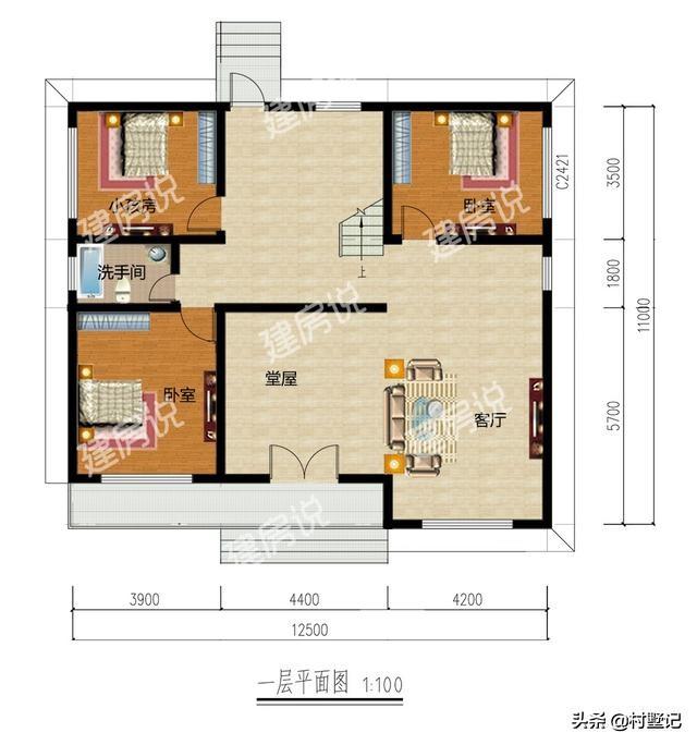 8套漂亮農村一層別墅設計圖，經濟實惠，住得也很舒適，農村養老房，還是一層的好