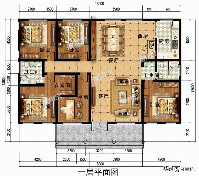8套漂亮農村一層別墅設計圖，經濟實惠，住得也很舒適，農村養老房，還是一層的好