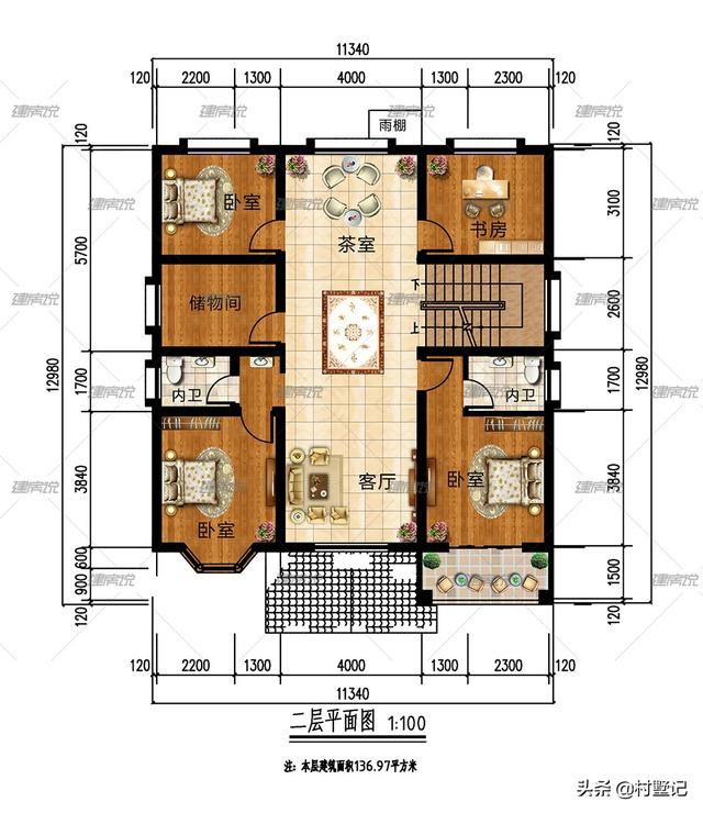 精選5款農村別墅設計圖，款款帶車庫，有二層的和三層的，想建幾層可以根據家庭的人口來選擇