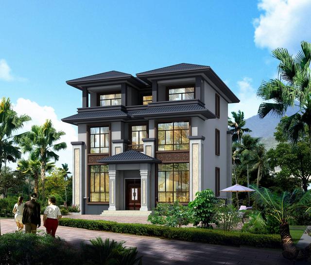 最受歡迎的四套自建中式別墅設計圖，怪不得那么多人建，心動了