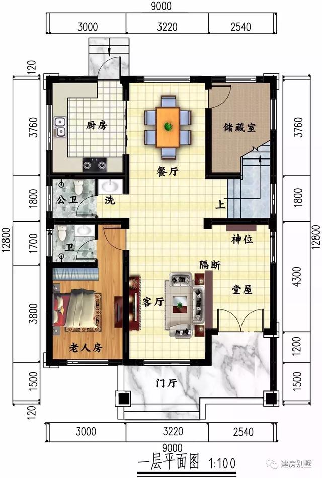 面寬8-9米的兩層自建房設(shè)計圖，造價較低，外觀美布局實用
