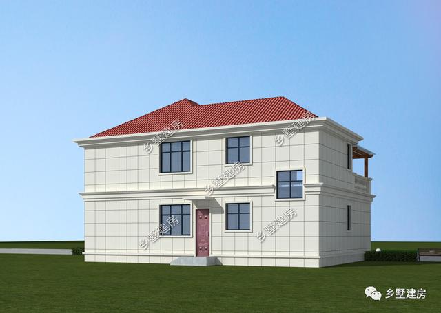 農村二層別墅設計圖，漂亮經濟又實用，農村建房二層就是很好的選擇