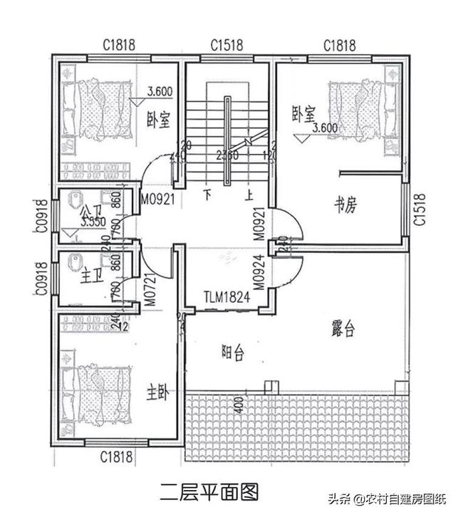 5款帶露臺(tái)設(shè)計(jì)圖的農(nóng)村別墅圖紙，這樣的別墅美景，實(shí)在是一種享受