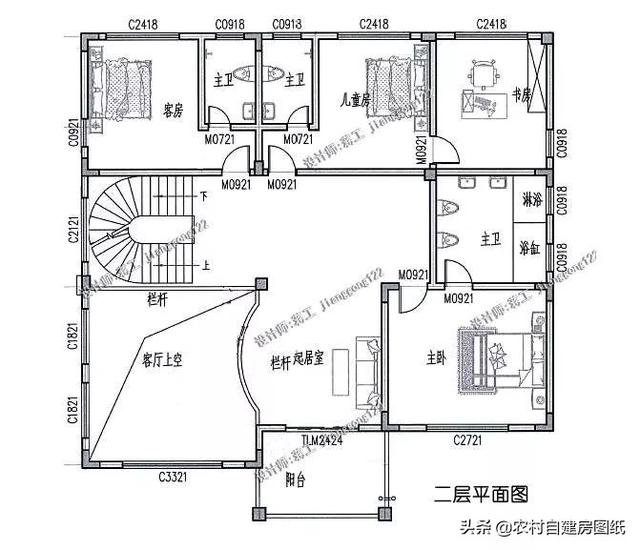 5款帶露臺(tái)設(shè)計(jì)圖的農(nóng)村別墅圖紙，這樣的別墅美景，實(shí)在是一種享受