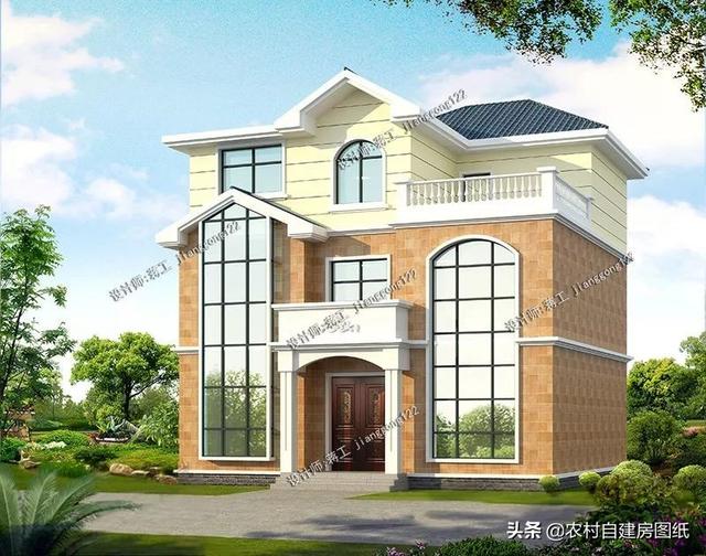 5款帶露臺(tái)設(shè)計(jì)圖的農(nóng)村別墅圖紙，這樣的別墅美景，實(shí)在是一種享受