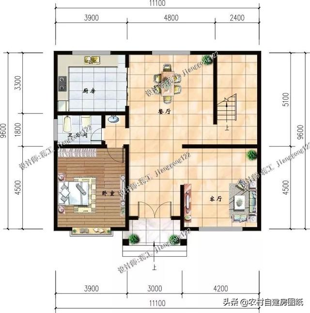 5款帶露臺(tái)設(shè)計(jì)圖的農(nóng)村別墅圖紙，這樣的別墅美景，實(shí)在是一種享受
