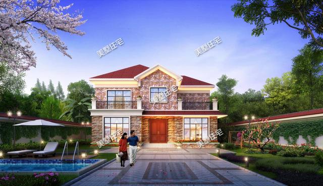 8款二層別墅設計圖，任你選，款款實用經典！戶型方正簡約大氣的別墅，經典又耐看，裝飾不多又易于建造。