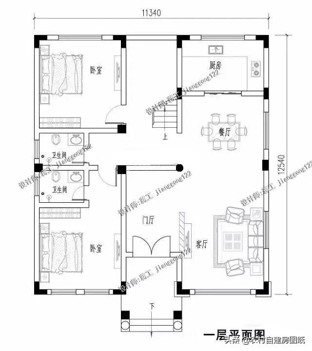 5款帶露臺的農村別墅設計圖，這幾款別墅戶型，都帶有露臺，不管是住家還是度假都值得借鑒。