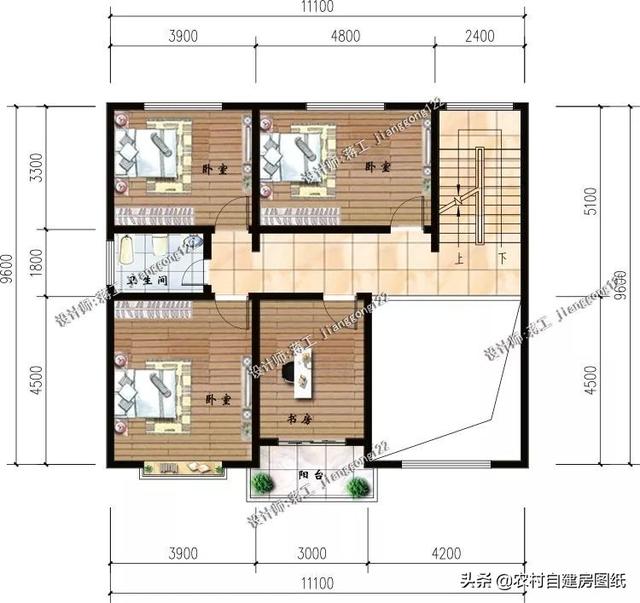5款帶露臺的農村別墅設計圖，這幾款別墅戶型，都帶有露臺，不管是住家還是度假都值得借鑒。