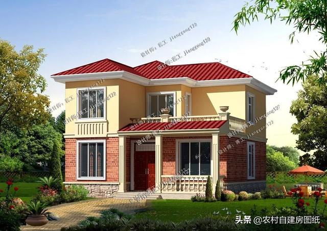 5款帶露臺的農村別墅設計圖，這幾款別墅戶型，都帶有露臺，不管是住家還是度假都值得借鑒。