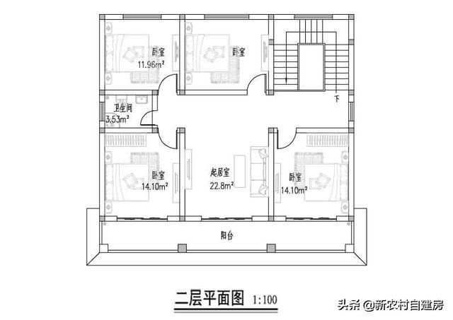 簡(jiǎn)歐式風(fēng)別墅設(shè)計(jì)圖，外觀簡(jiǎn)約大氣，非常溫馨，是農(nóng)村建房的典范