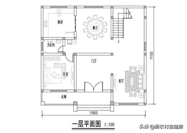 簡(jiǎn)歐式風(fēng)別墅設(shè)計(jì)圖，外觀簡(jiǎn)約大氣，非常溫馨，是農(nóng)村建房的典范