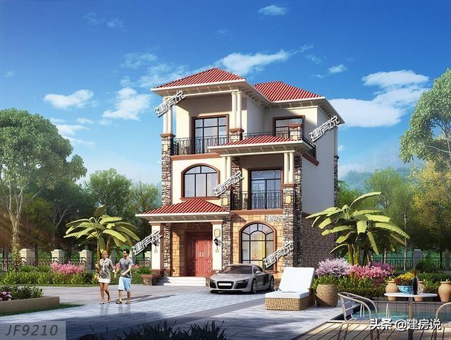 5款三層農村別墅設計圖，建一棟外觀耐看，布局大氣的別墅