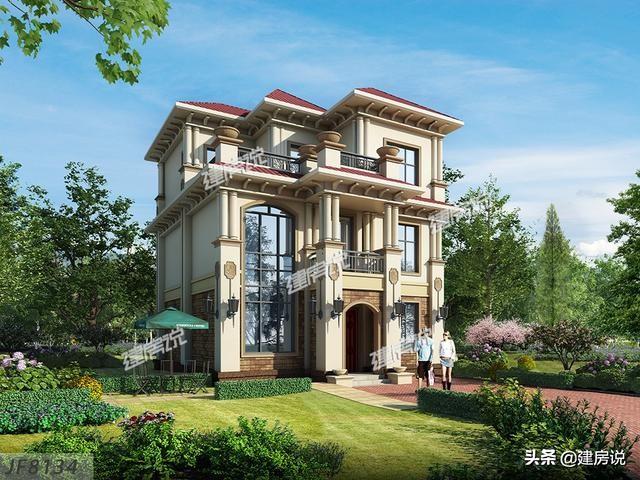 5款三層農村別墅設計圖，建一棟外觀耐看，布局大氣的別墅