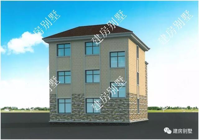 兩棟寬9米多的三層自建房設計圖，新居落成，鄰村的人都會慕名來取經，所以很多人都以在老家親自建一棟房為榮。