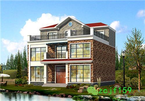二層半鄉(xiāng)村別墅設(shè)計(jì)圖，外觀大氣豪華，怎么不叫鄰居羨慕嫉妒恨！
