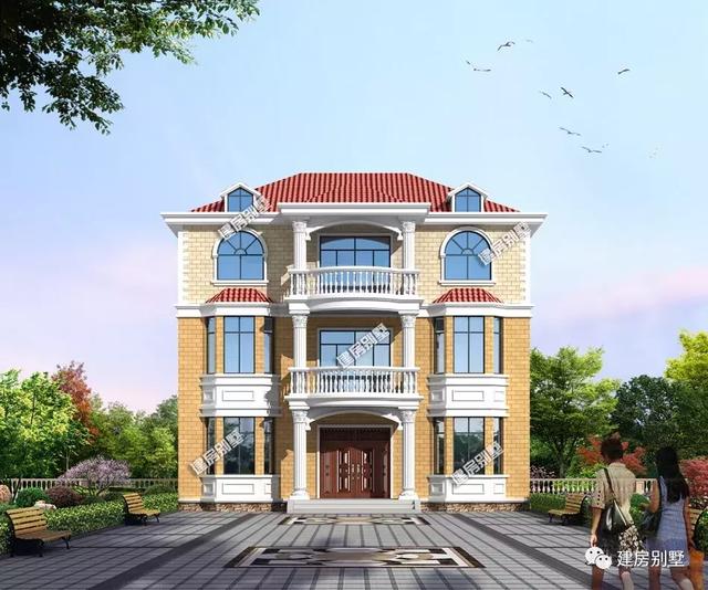 外觀和布局都非常好的兩棟自建房設計圖，老家房子這樣建，超有面子，每次回老家過年的時候，就特別享受那種被眾人奉承的感覺。