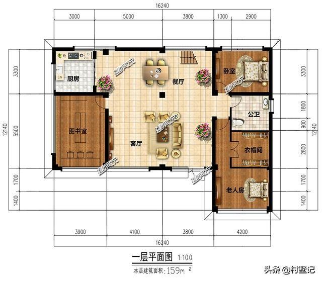 分享一款非常漂亮的現代風別墅設計圖，圖紙看了快收藏好！