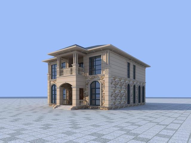 占地150平實(shí)力派二層別墅設(shè)計圖，細(xì)節(jié)講究，造型雅致