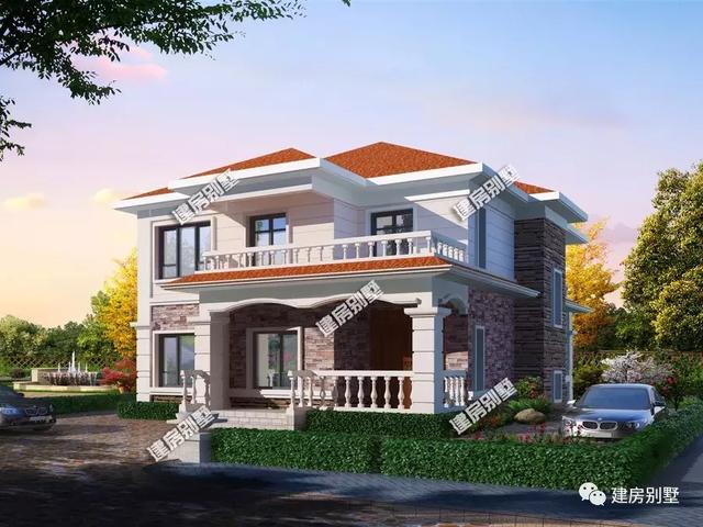 9款兩層自建房戶型，開間都是12米，每一款戶型的外觀和布局都非常好